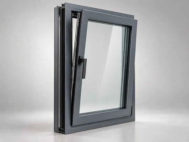 Aluprof MB-79N anthracite aluminum tilt-and-turn window