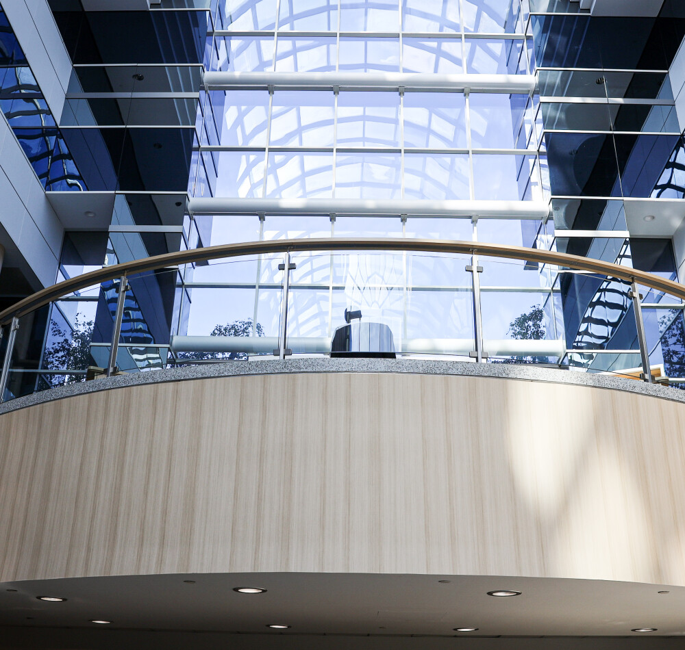 Interior Glass Railings – Bank of America, Long Island