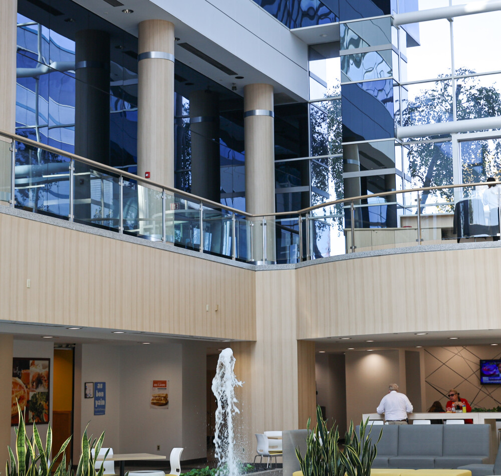 Interior Glass Railings – Bank of America, Long Island